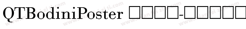 QTBodiniPoster 长规西方字体转换